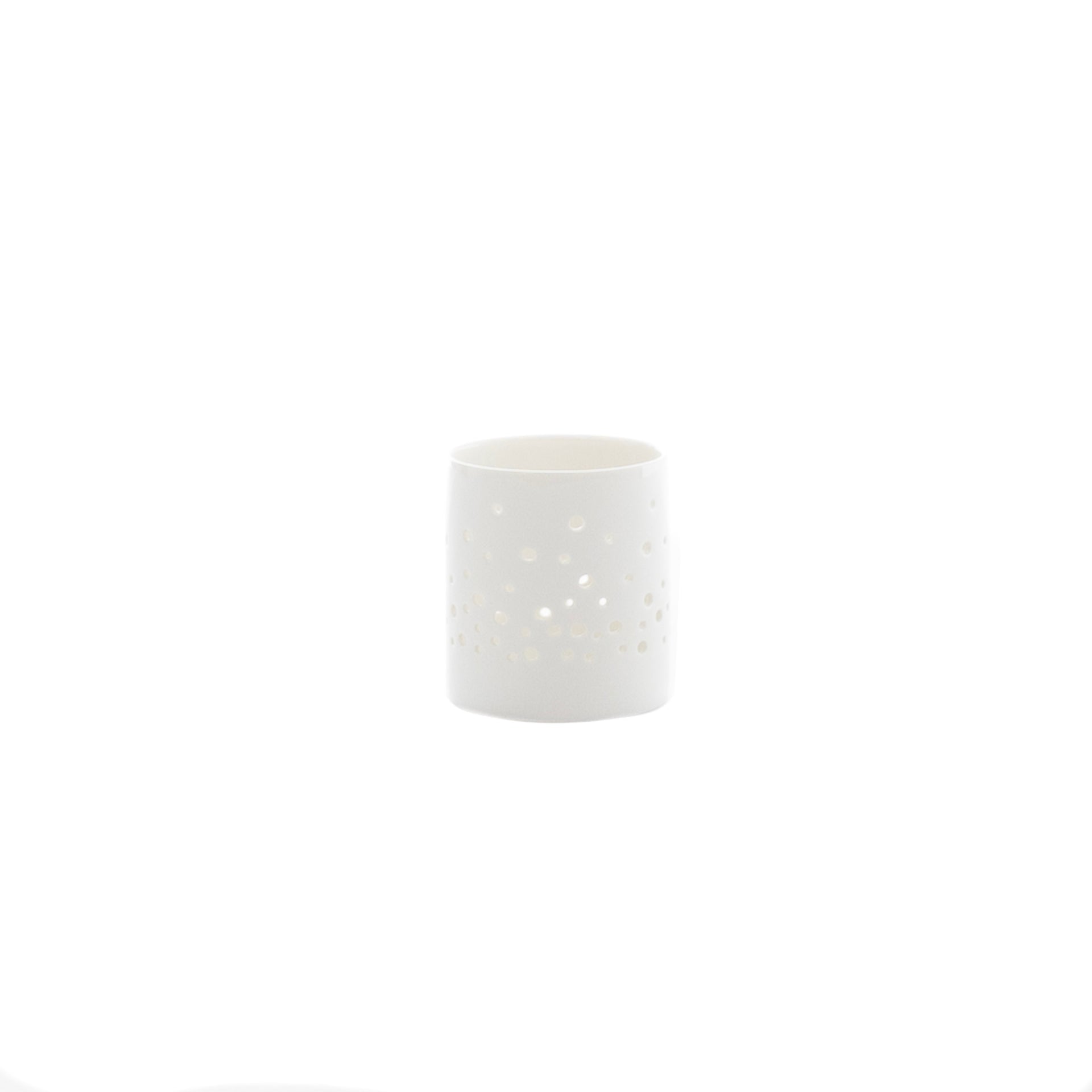 sögne white t-light holder dots small