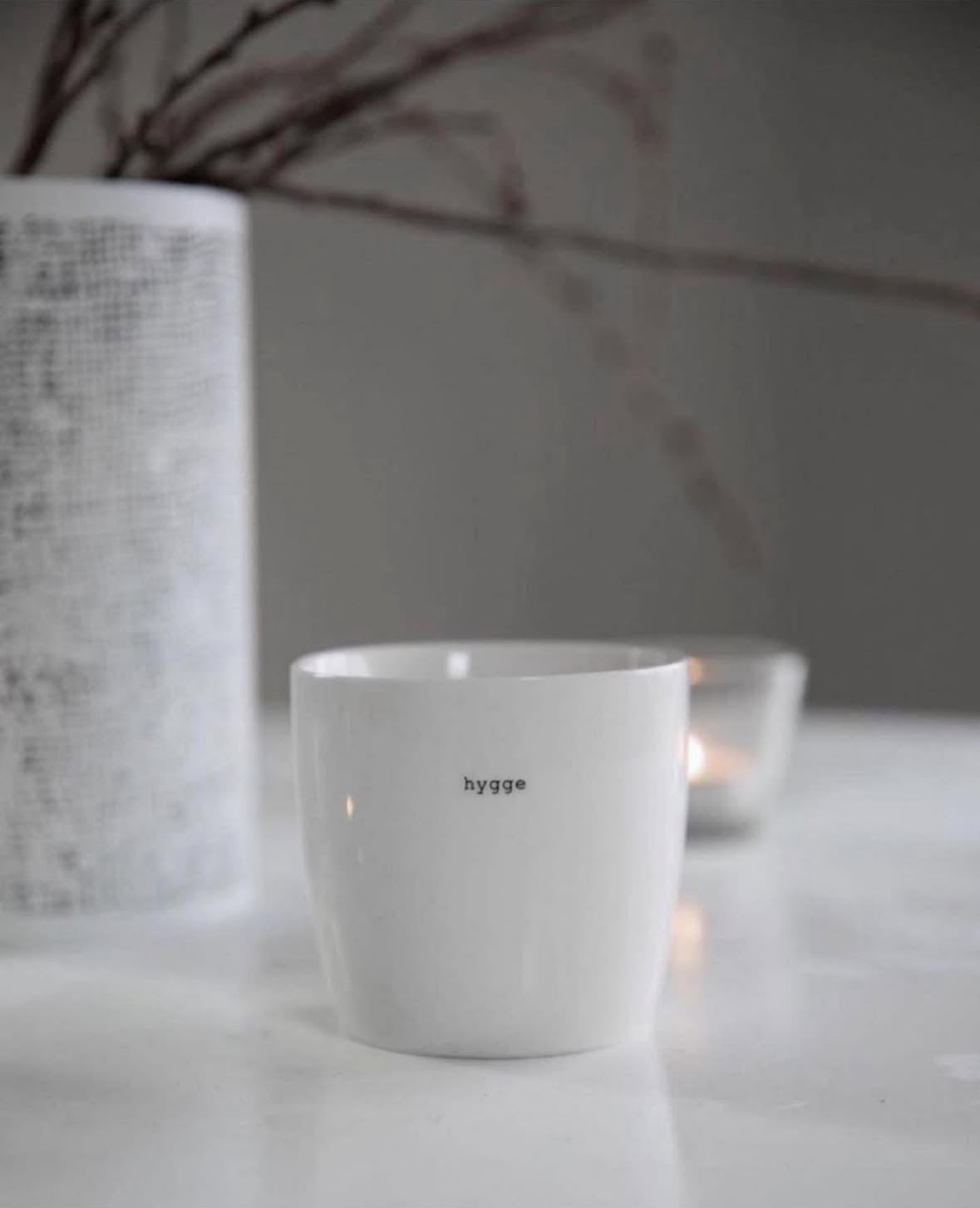 sögne mug white  hygge